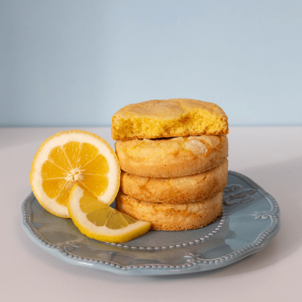 ორცხობილა ლიმონით / Lemon Crinkle Cookie (x1) - Image 2