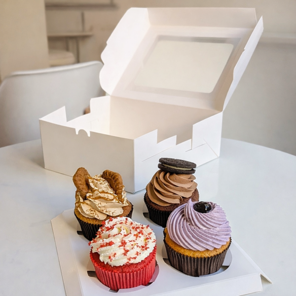 ქაფქეიქების ნაკრები | Cupcake Box (x4)