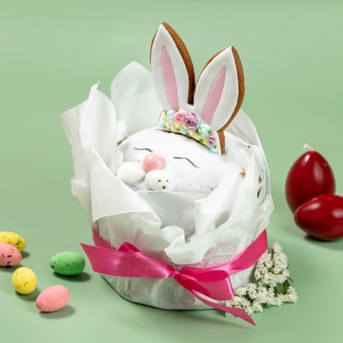 პასკა ბაჭიას ვიზუალით | Paska with Easter Bunny (600 g)